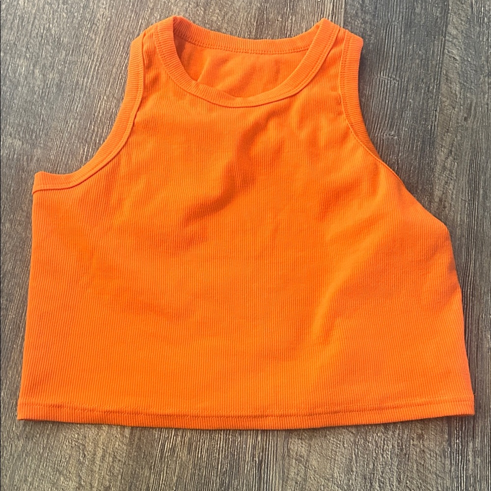 Orange Crop Tank Top